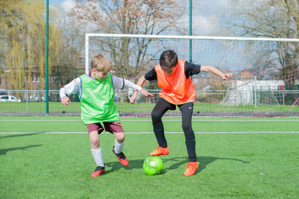 jeu en une touche au football